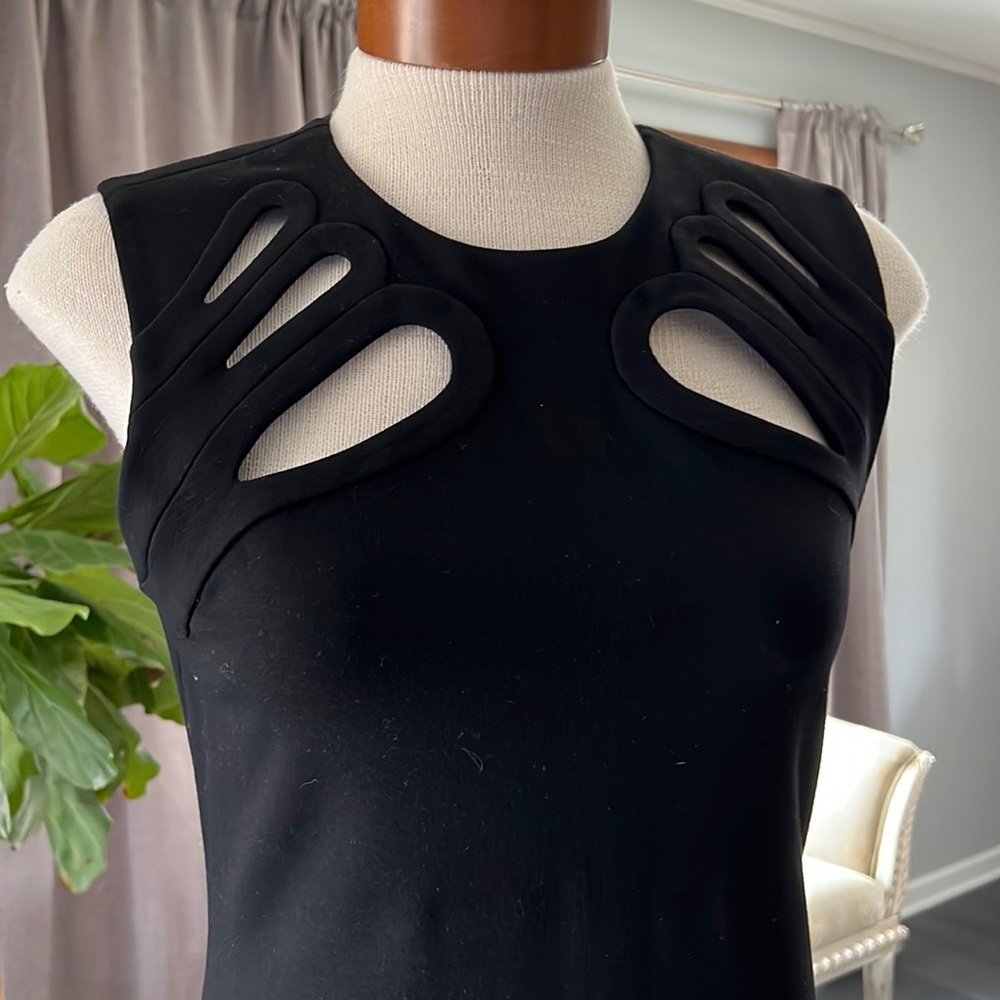 Classic black dress w/cut out details